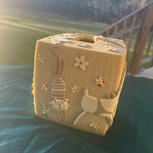 Creative Bath- Animal Crackers-Jungle/Safari-Tissue Holder- Baby Nursery- Resin